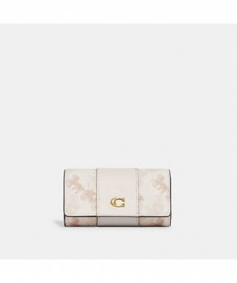 ＜COACH＞６　リング　キー　ケース・ホース　アンド　キャリッジ　プリント